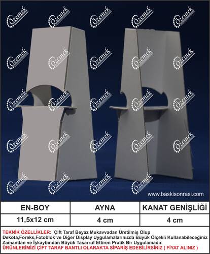 Karton Poster Ayağı 11 cm 100 Adet