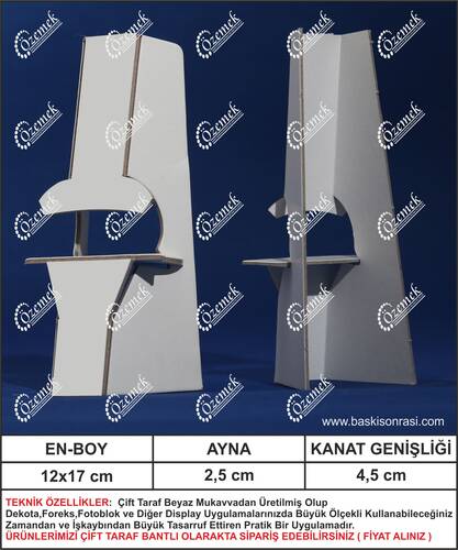 Karton Poster Ayağı 17 cm 100 Adet