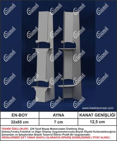  - Karton Poster Ayağı 65 cm 100 Adet