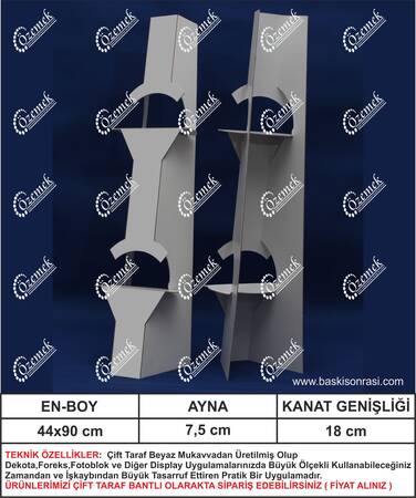  - Karton Poster Ayağı 85 cm 100 Adet