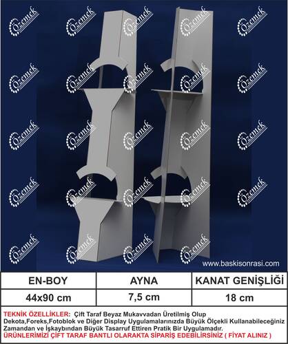 Karton Poster Ayağı 85 cm 100 Adet