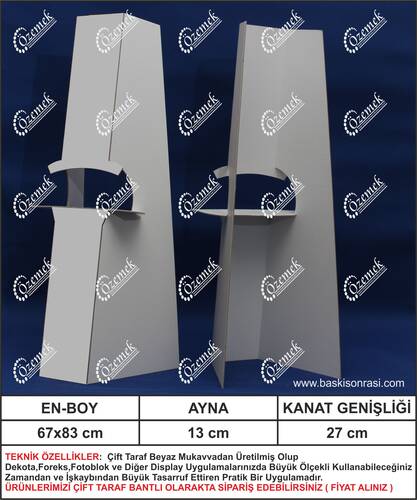 Karton Poster Ayağı 85 cm 250 Adet