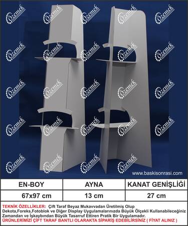  - Karton Poster Ayağı 97 cm 100 Adet